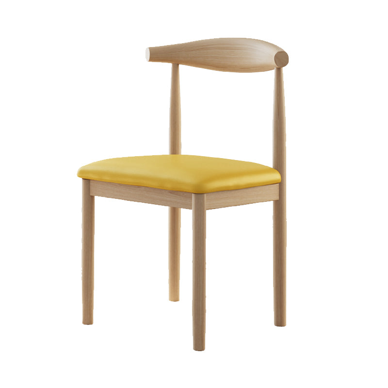 Contemporary Home Dining Chair Open Back Upholstered Dining Chair
