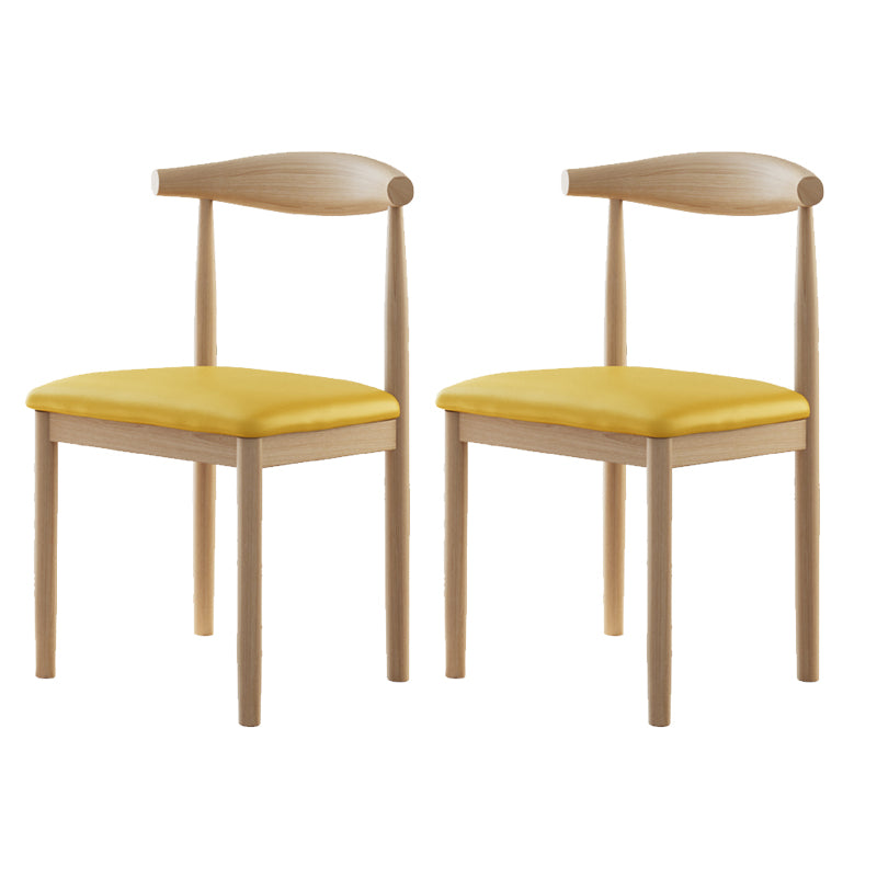 Contemporary Home Dining Chair Open Back Upholstered Dining Chair