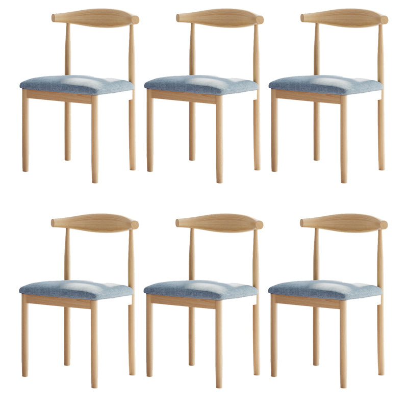 Contemporary Home Dining Chair Open Back Upholstered Dining Chair
