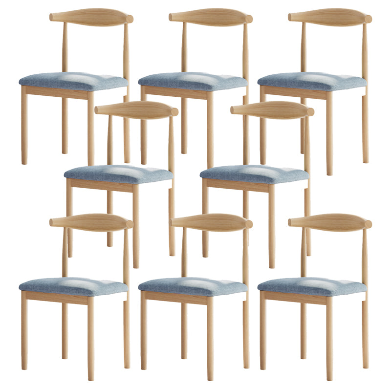 Contemporary Home Dining Chair Open Back Upholstered Dining Chair