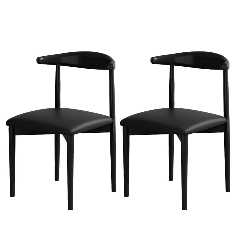 Contemporary Home Dining Chair Open Back Upholstered Dining Chair