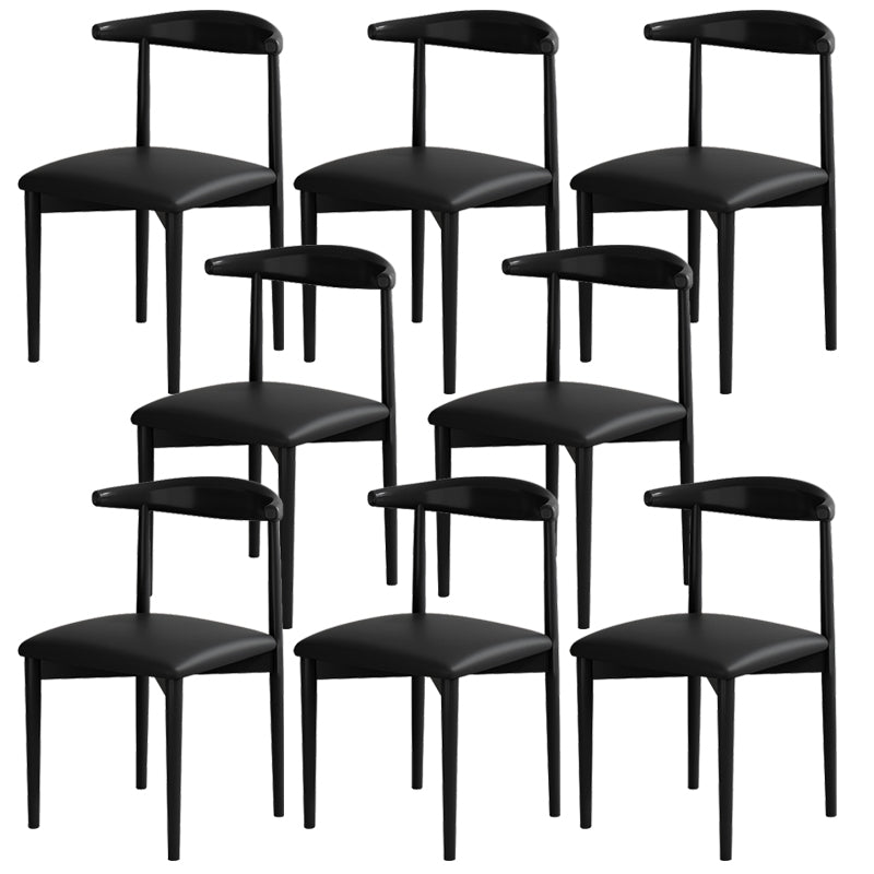 Contemporary Home Dining Chair Open Back Upholstered Dining Chair