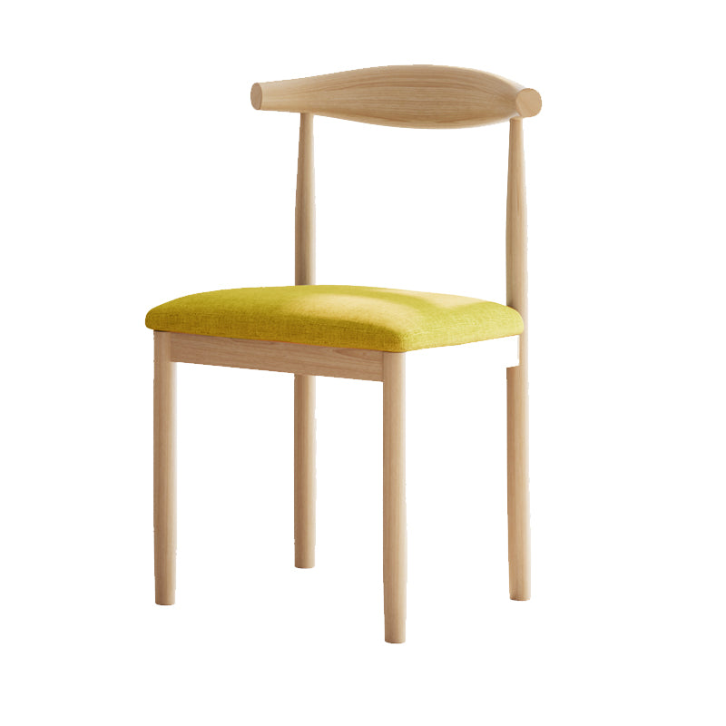 Contemporary Home Dining Chair Open Back Upholstered Dining Chair