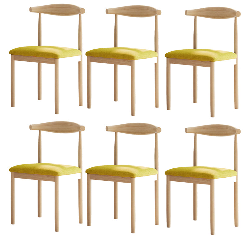 Contemporary Home Dining Chair Open Back Upholstered Dining Chair