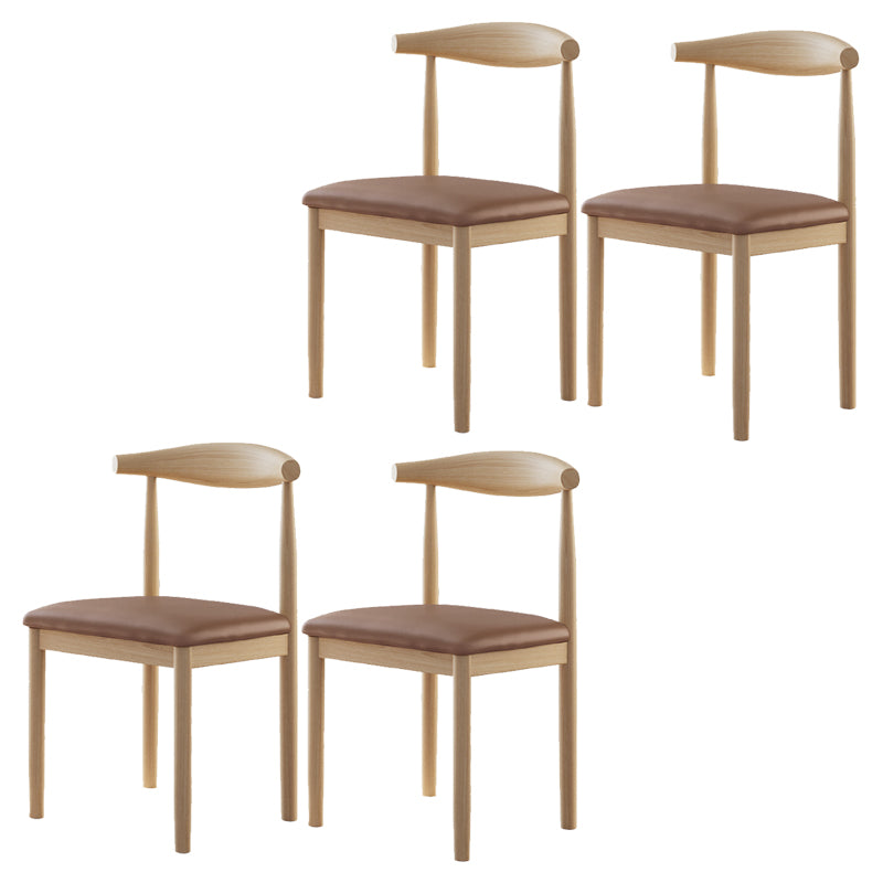 Contemporary Home Dining Chair Open Back Upholstered Dining Chair