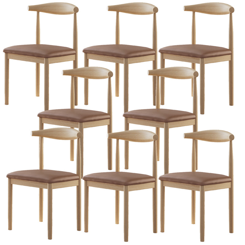 Contemporary Home Dining Chair Open Back Upholstered Dining Chair