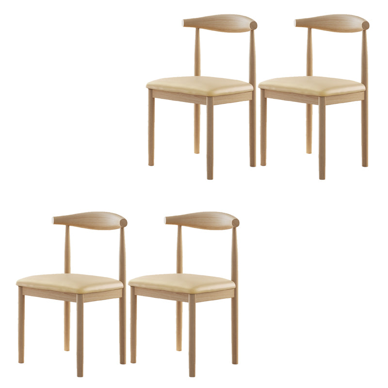 Contemporary Home Dining Chair Open Back Upholstered Dining Chair