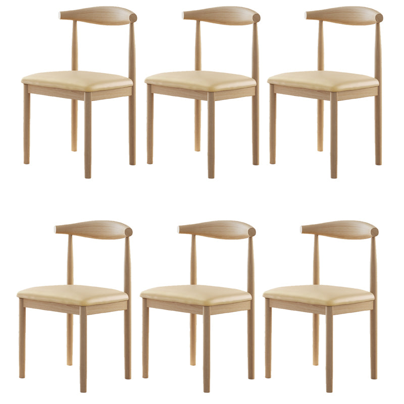 Contemporary Home Dining Chair Open Back Upholstered Dining Chair