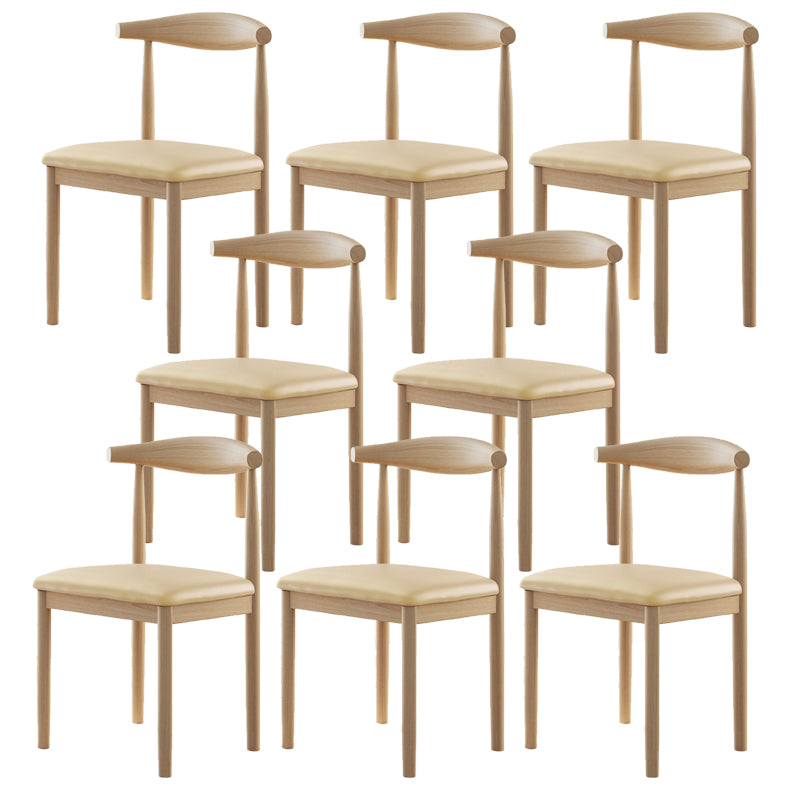 Contemporary Home Dining Chair Open Back Upholstered Dining Chair