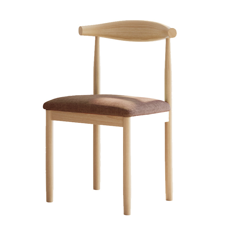 Contemporary Home Dining Chair Open Back Upholstered Dining Chair