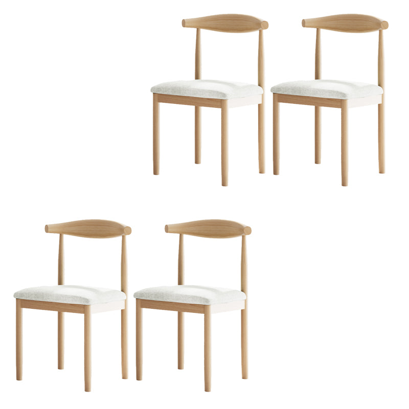 Contemporary Home Dining Chair Open Back Upholstered Dining Chair