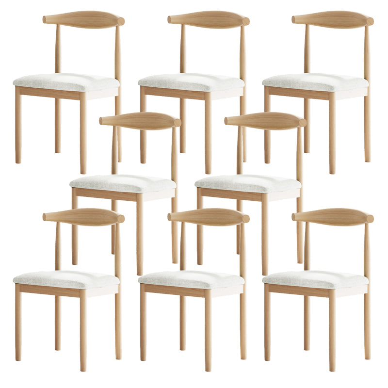 Contemporary Home Dining Chair Open Back Upholstered Dining Chair