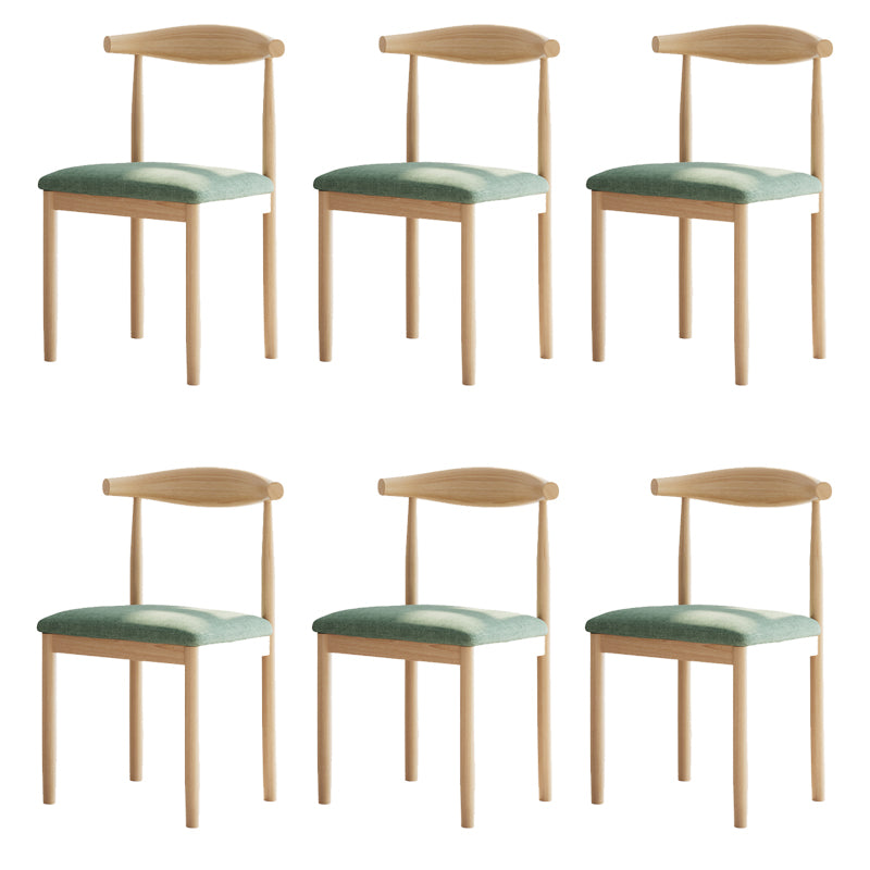 Contemporary Home Dining Chair Open Back Upholstered Dining Chair