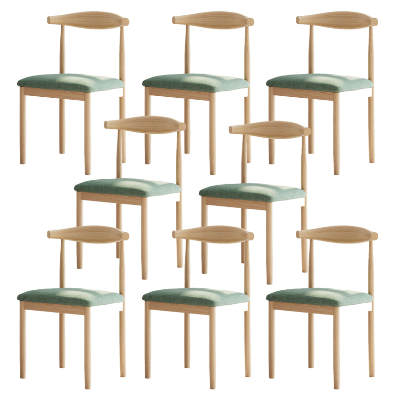 Contemporary Home Dining Chair Open Back Upholstered Dining Chair