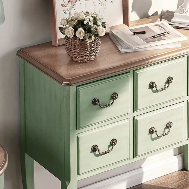 French Country Storage Chest with 6 Soft-Close Drawers for Home