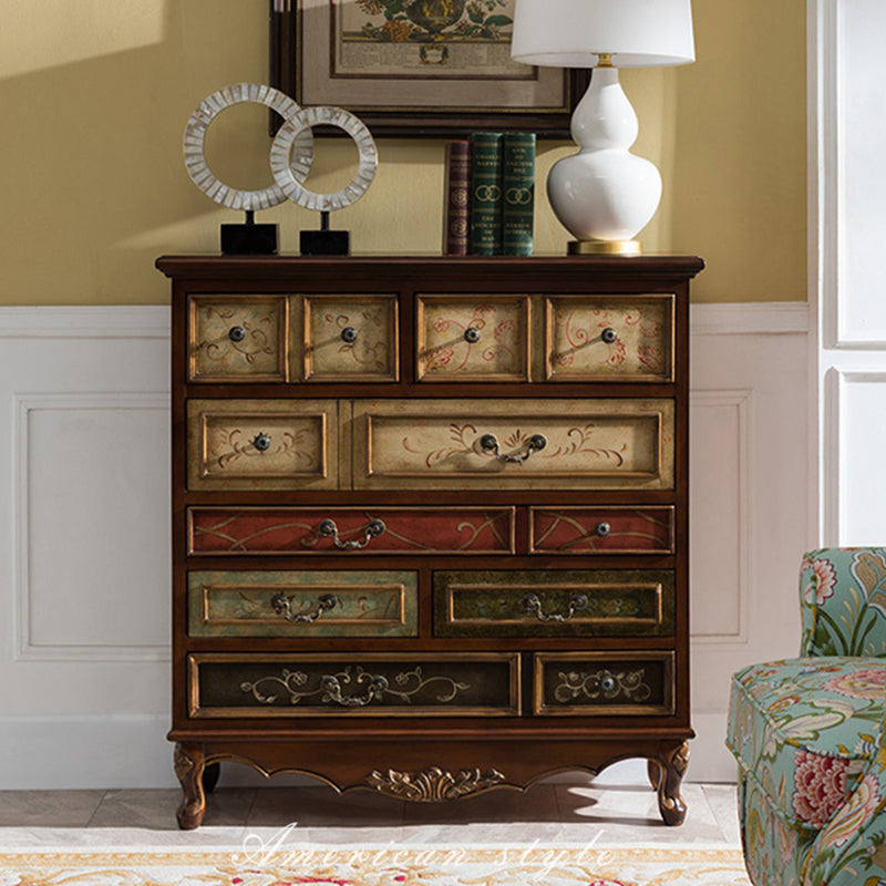 French Country Horizontal Storage Chest Drawers Included for Home