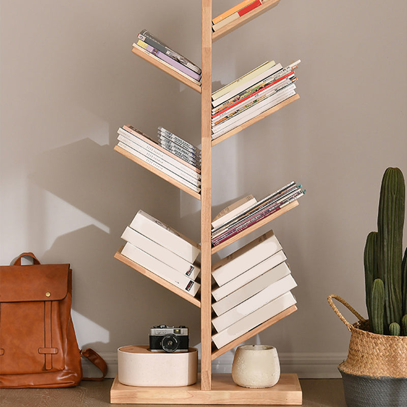Scandinavian Open Storage Shelf Bookcase with Shelves for Home Office