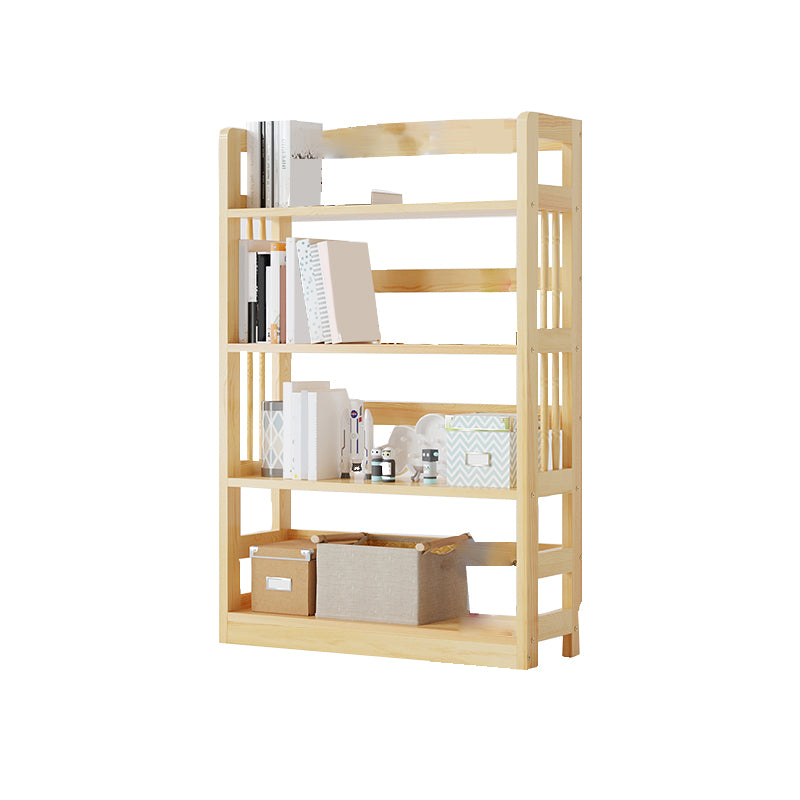 Scandinavian Open Shelf Bookcase Shelves Included for Home Office