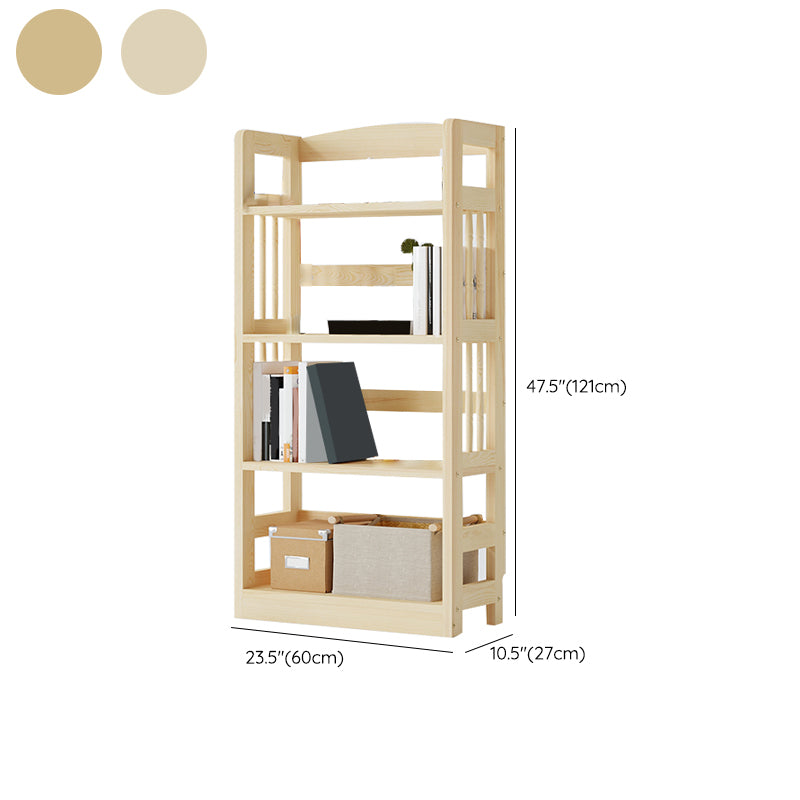 Scandinavian Open Shelf Bookcase Shelves Included for Home Office