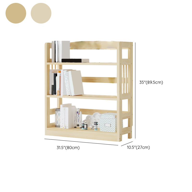 Scandinavian Open Shelf Bookcase Shelves Included for Home Office