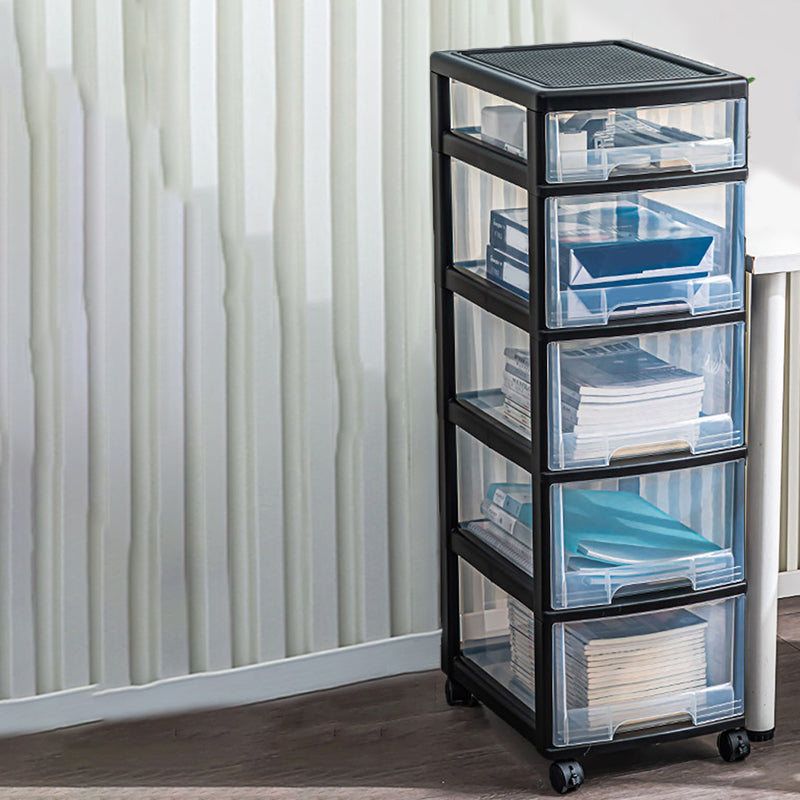 Modern Plastic Filing Cabinet Drawers Storage File Cabinet for Office