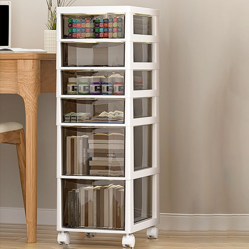 Transparent Filing Cabinet Modern Plastic Drawers File Cabinet