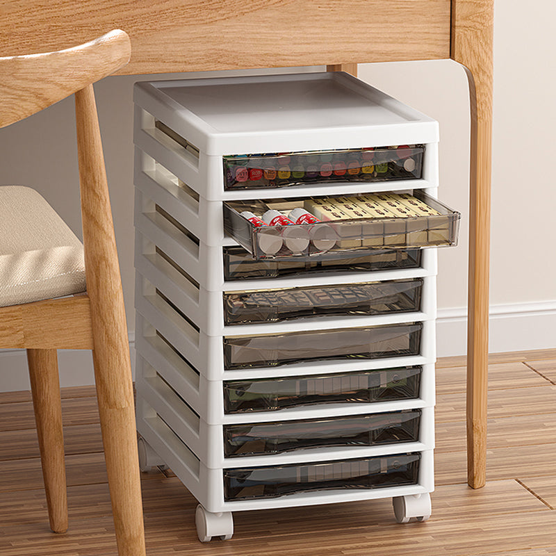 Transparent Filing Cabinet Modern Plastic Drawers File Cabinet