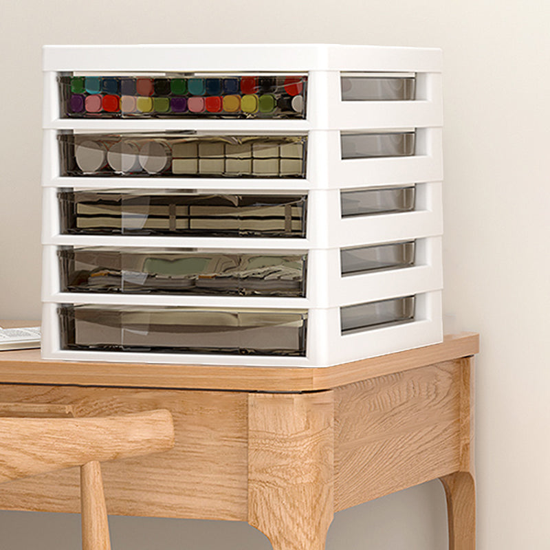 Transparent Filing Cabinet Modern Plastic Drawers File Cabinet