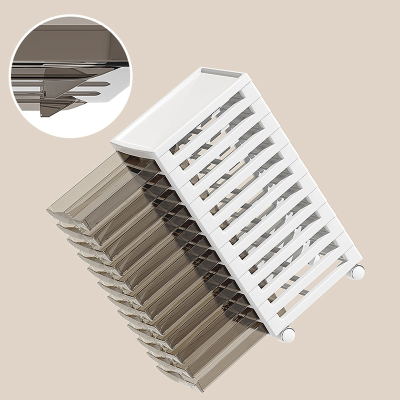 Transparent Filing Cabinet Modern Plastic Drawers File Cabinet