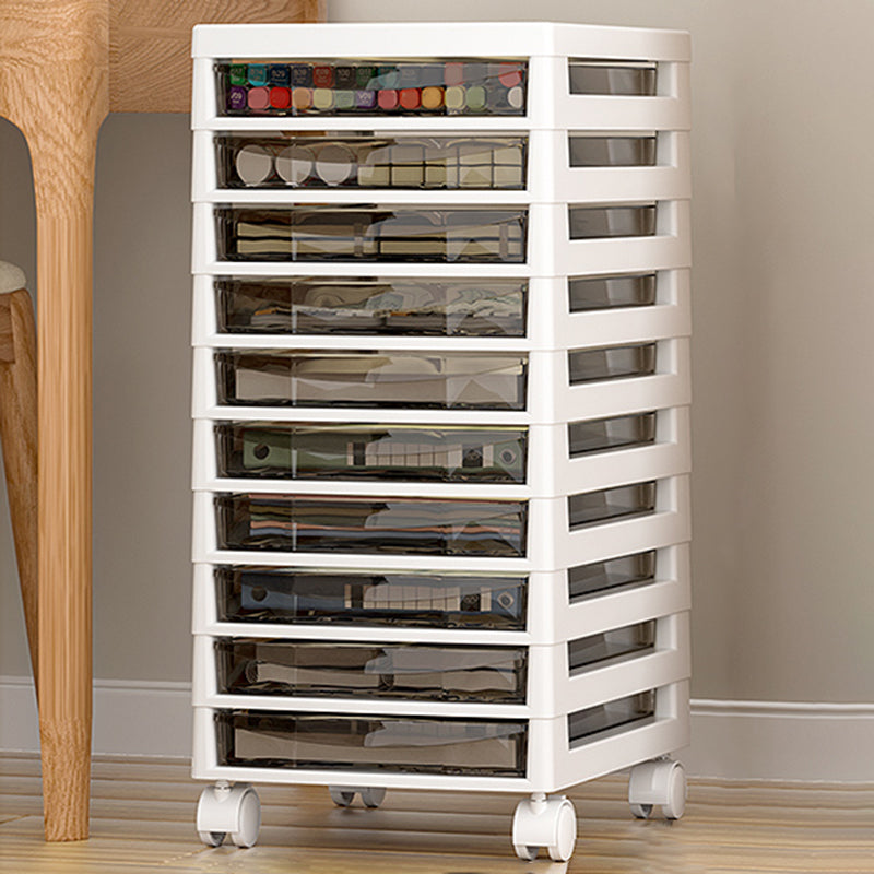 Transparent Filing Cabinet Modern Plastic Drawers File Cabinet