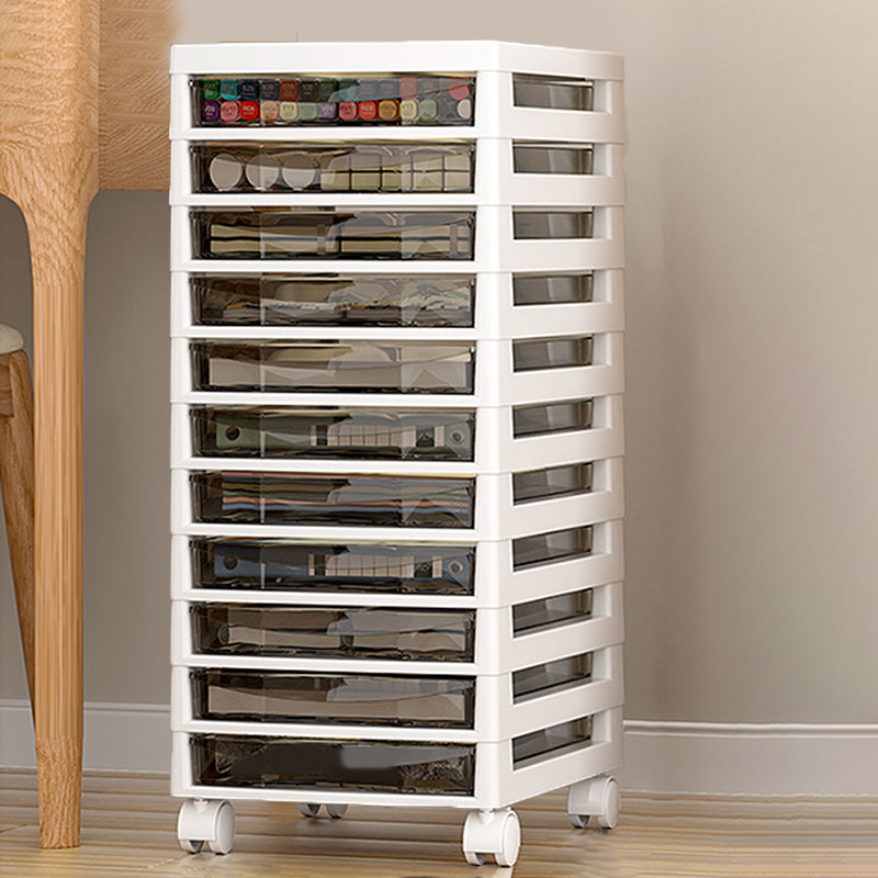 Transparent Filing Cabinet Modern Plastic Drawers File Cabinet