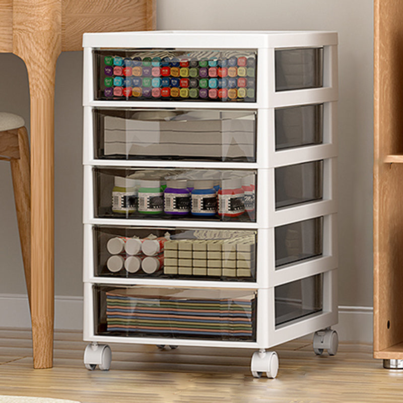 Transparent Filing Cabinet Modern Plastic Drawers File Cabinet