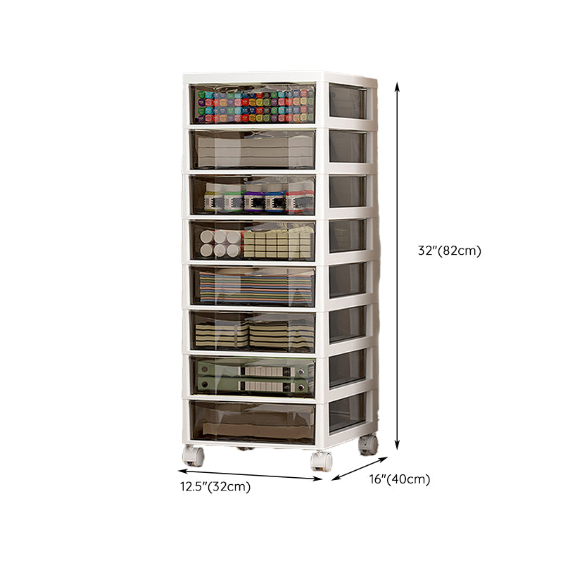 Transparent Filing Cabinet Modern Plastic Drawers File Cabinet