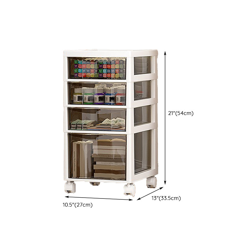 Transparent Filing Cabinet Modern Plastic Drawers File Cabinet