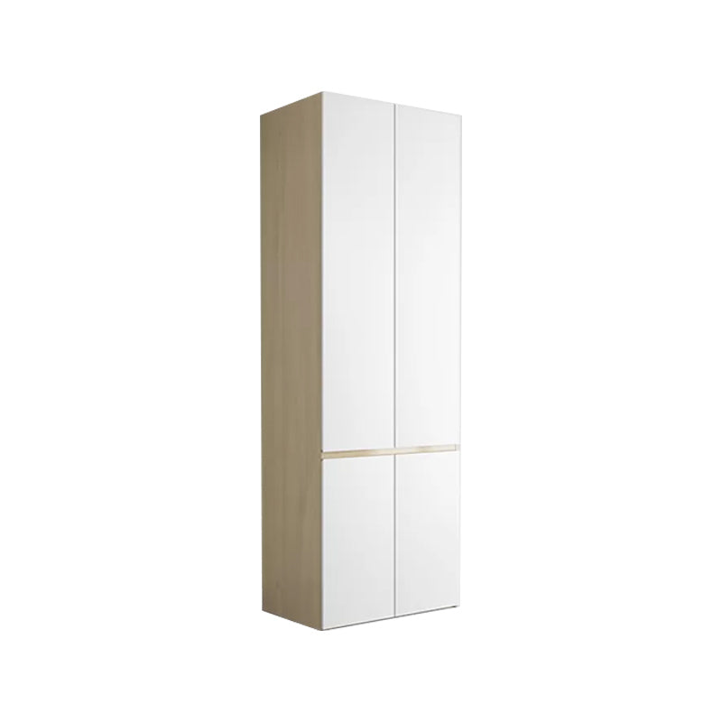 White Storage Cabinet with Drawer Contemporary Wardrobe Armoire