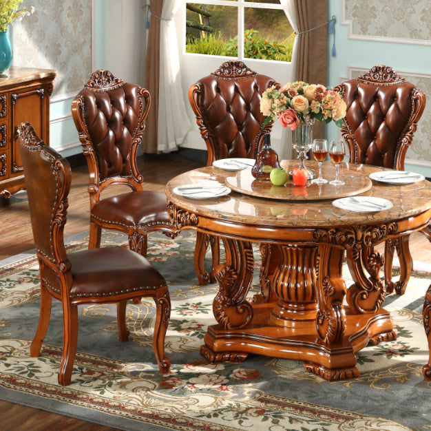 Solid Wood Dining Chairs Glam Style Armless Dining Chairs for Dining Room