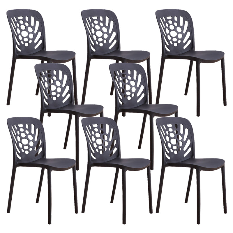 Modern Style Side Chair Plastic Stackable Dining Chair for Dining Room