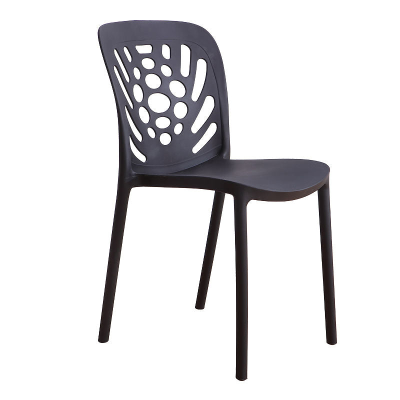 Modern Style Side Chair Plastic Stackable Dining Chair for Dining Room
