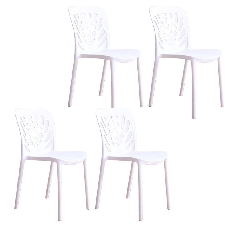 Modern Style Side Chair Plastic Stackable Dining Chair for Dining Room