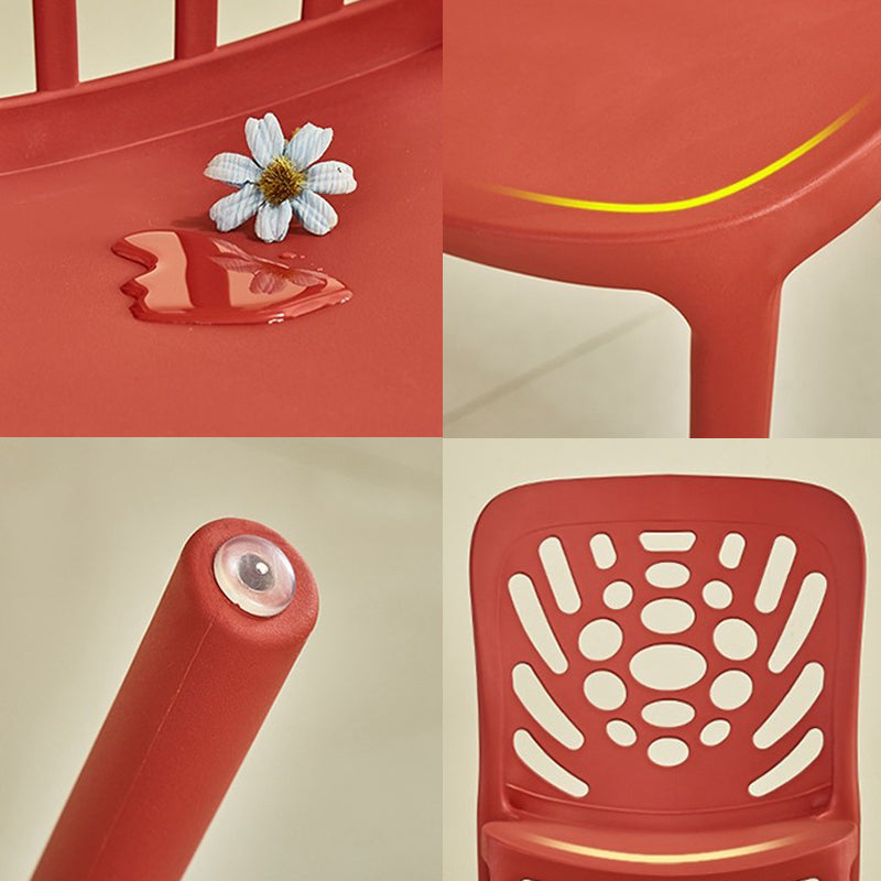 Modern Style Side Chair Plastic Stackable Dining Chair for Dining Room