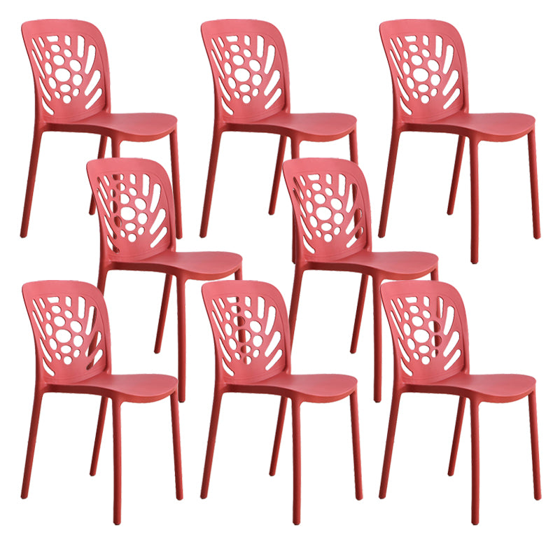 Modern Style Side Chair Plastic Stackable Dining Chair for Dining Room