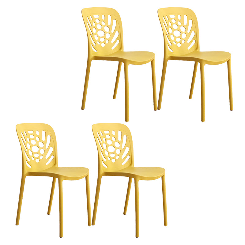 Modern Style Side Chair Plastic Stackable Dining Chair for Dining Room