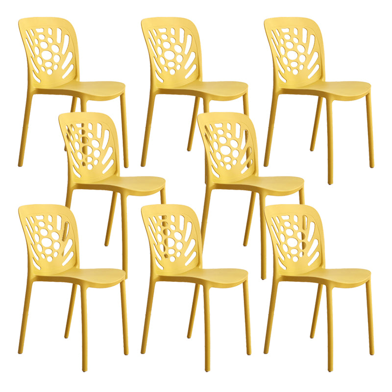 Modern Style Side Chair Plastic Stackable Dining Chair for Dining Room