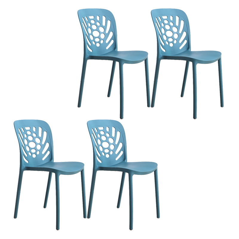 Modern Style Side Chair Plastic Stackable Dining Chair for Dining Room