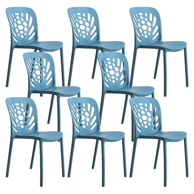 Modern Style Side Chair Plastic Stackable Dining Chair for Dining Room