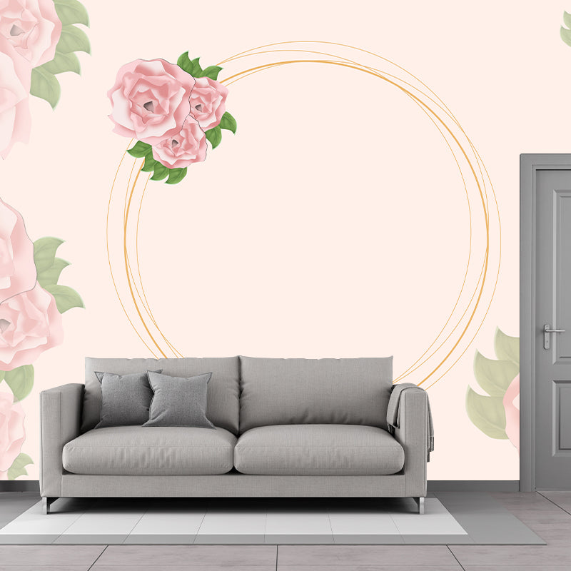 Modern Illustration Mural Wallpaper Plant Pattern Indoor Wall Mural