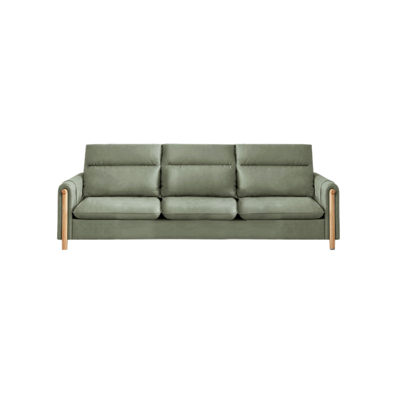Storage Contemporary Sofa with Square Arm and Sewn Pillow Back