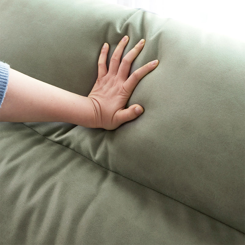 Storage Contemporary Sofa with Square Arm and Sewn Pillow Back