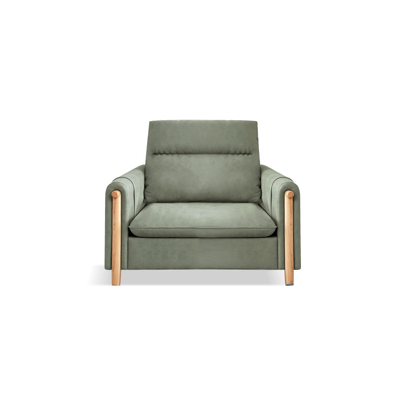 Storage Contemporary Sofa with Square Arm and Sewn Pillow Back