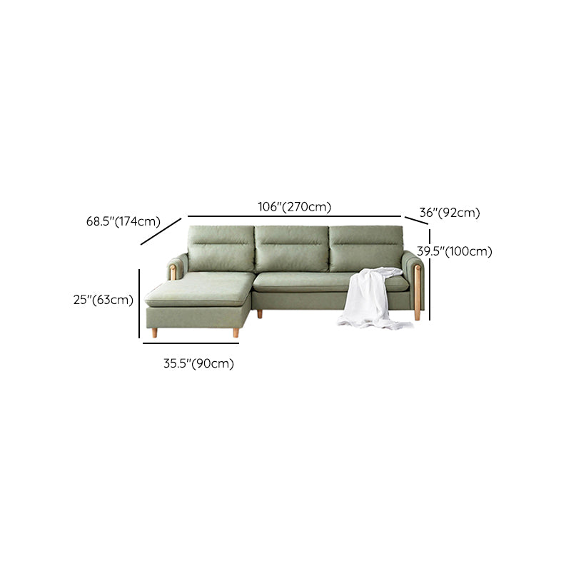 Storage Contemporary Sofa with Square Arm and Sewn Pillow Back
